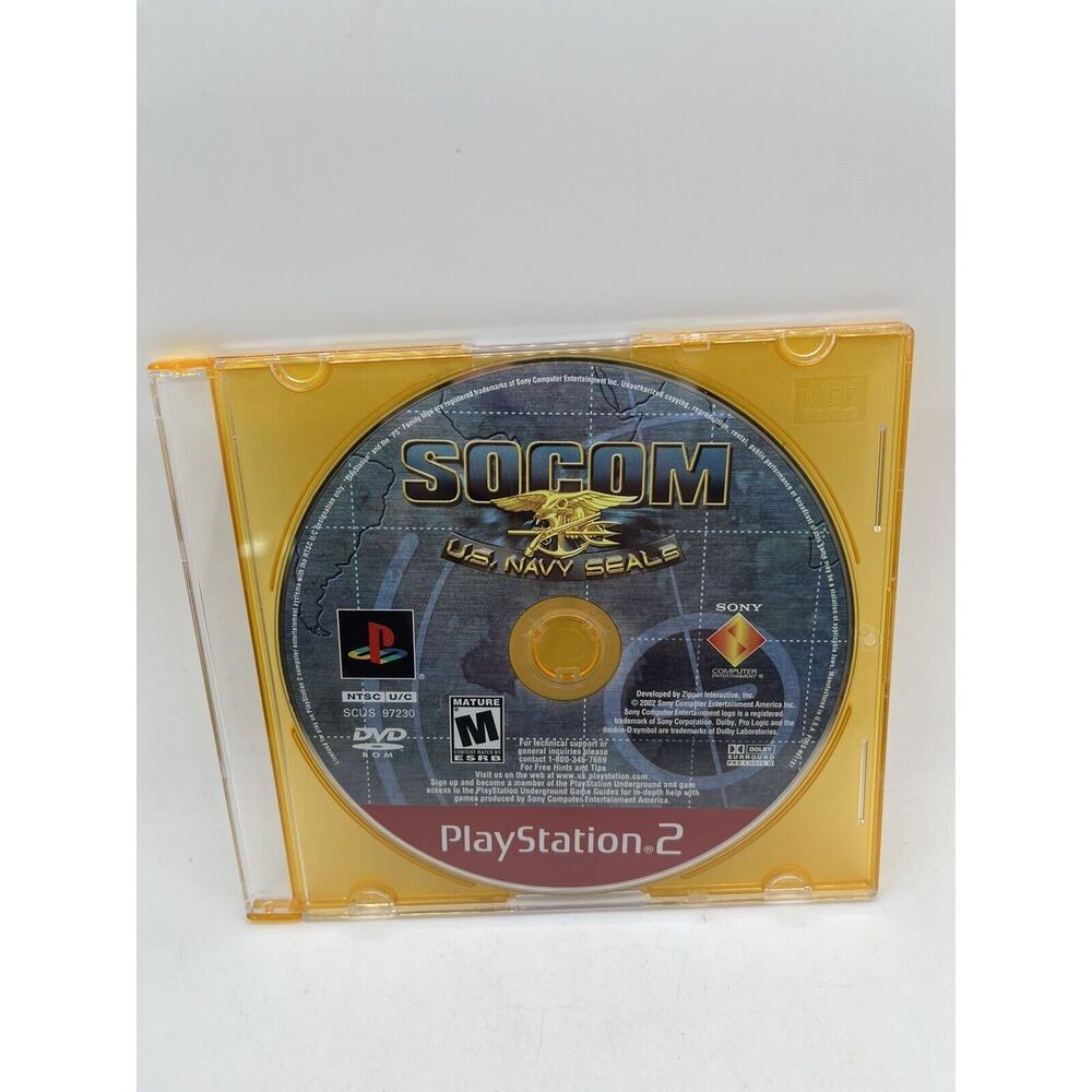 SOCOM U.S. Navy SEALs 1 Greatest Hits PS2 PlayStation 2 Disc Only